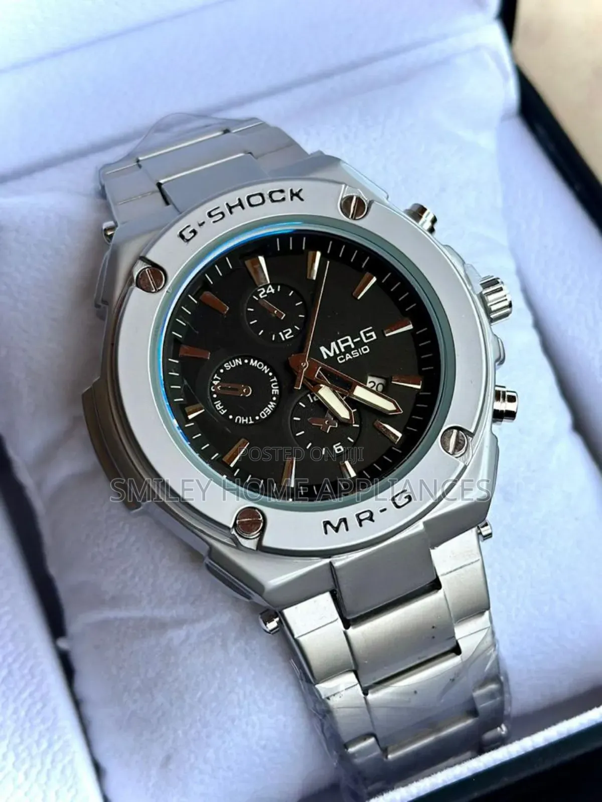 Black Face Men's G-Shock Wrist Time Piece at 20% Discount Price Sales