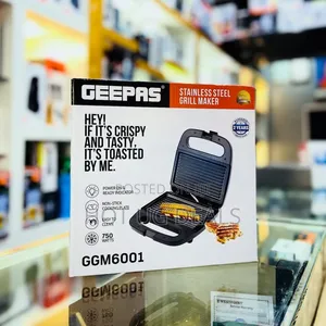 Geepas Ggm6001 Stainless Steel Grill Maker.