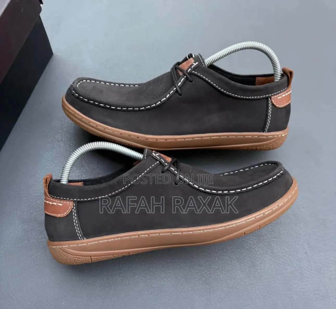 Original Dark Tan Hush Puppies Casual Premium Leather Shoes