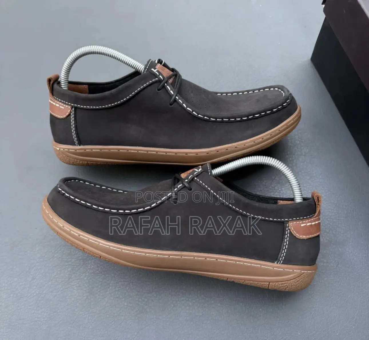 Original Dark Tan Hush Puppies Casual Premium Leather Shoes