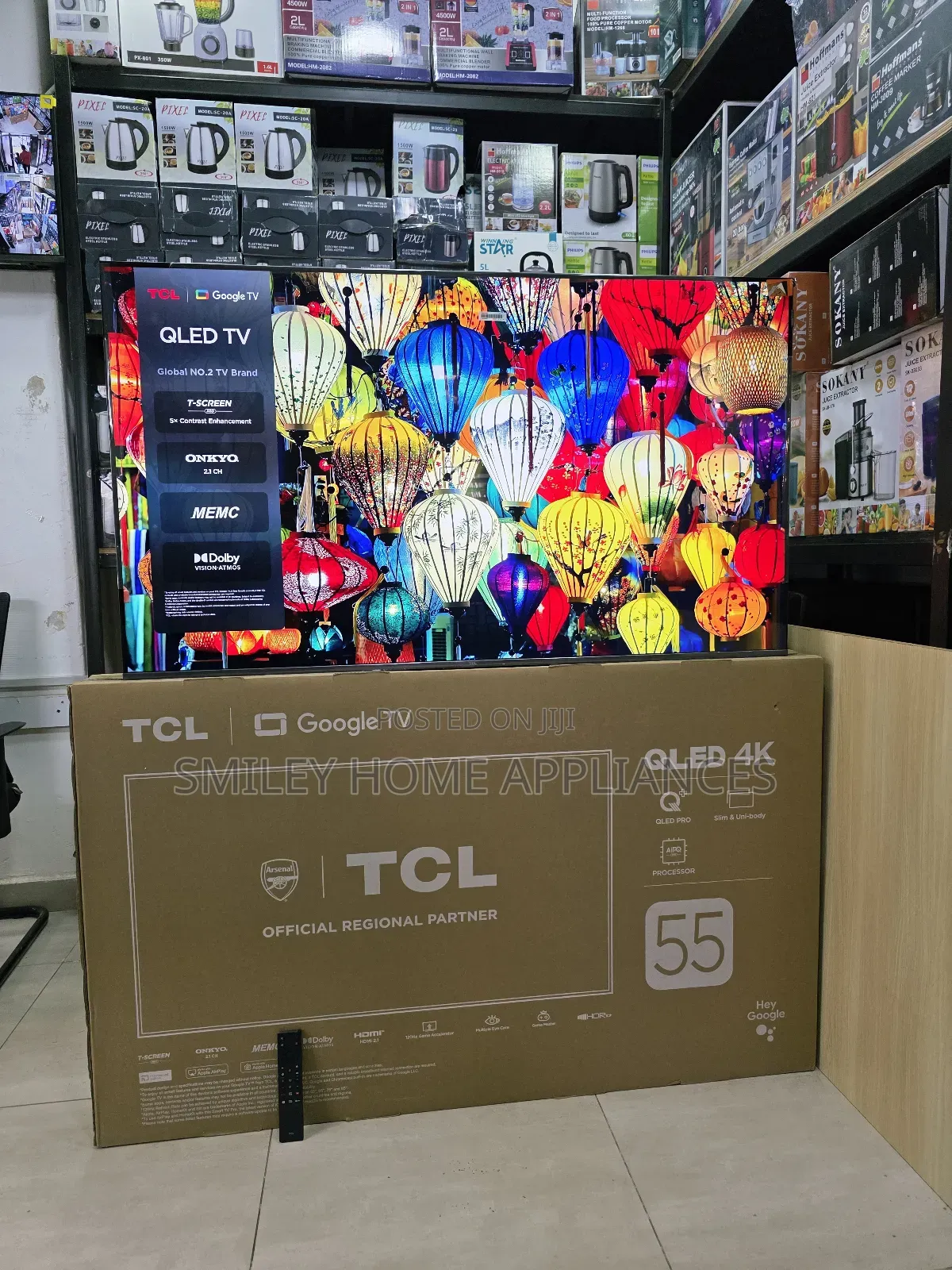 TCL Premium Qled- Hdr10 55inches Android Tv With an Aipq Processor