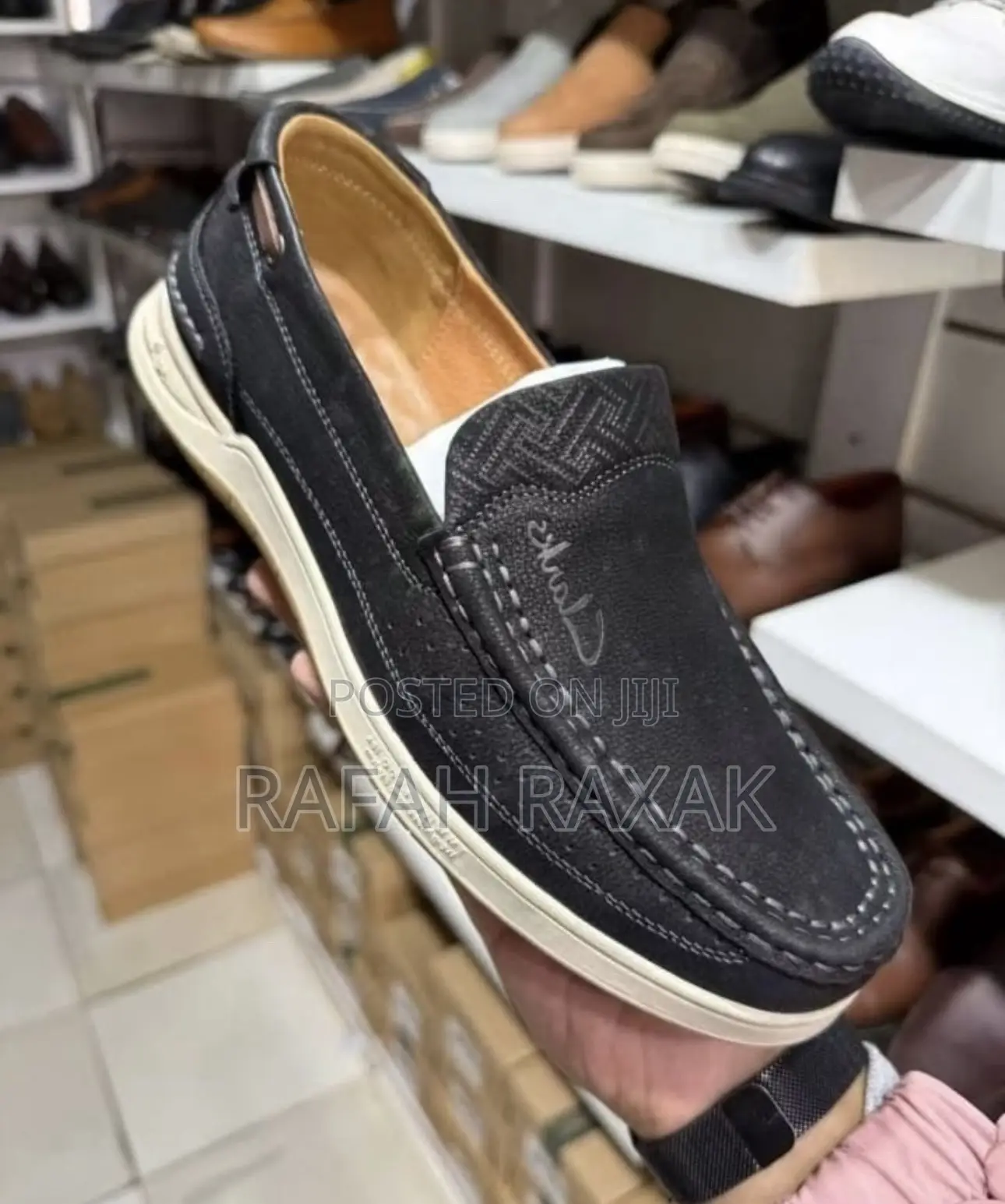 Original Men’S Clarks Casual Slip On Leather Shoes