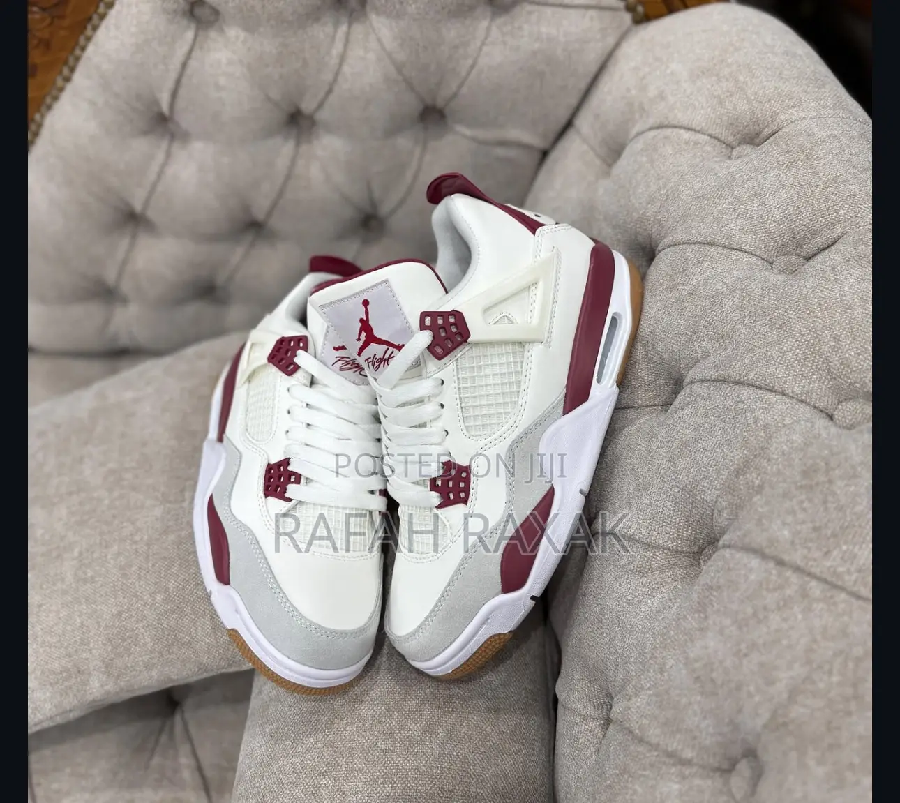Original Air Jordan 4 Retro “Varsity Red” Sneakers