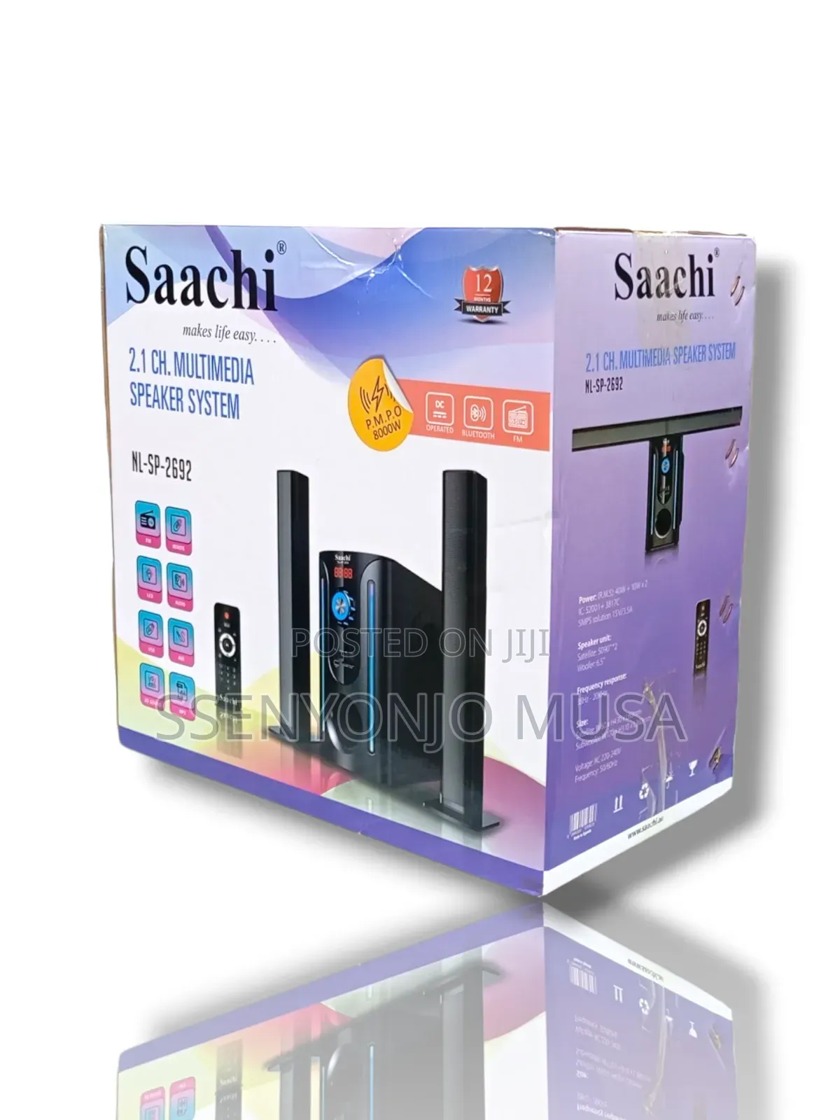Saachi Nl-Sp-2692 2.1 Ch 60w Multimedia Speaker System With Subwoofer