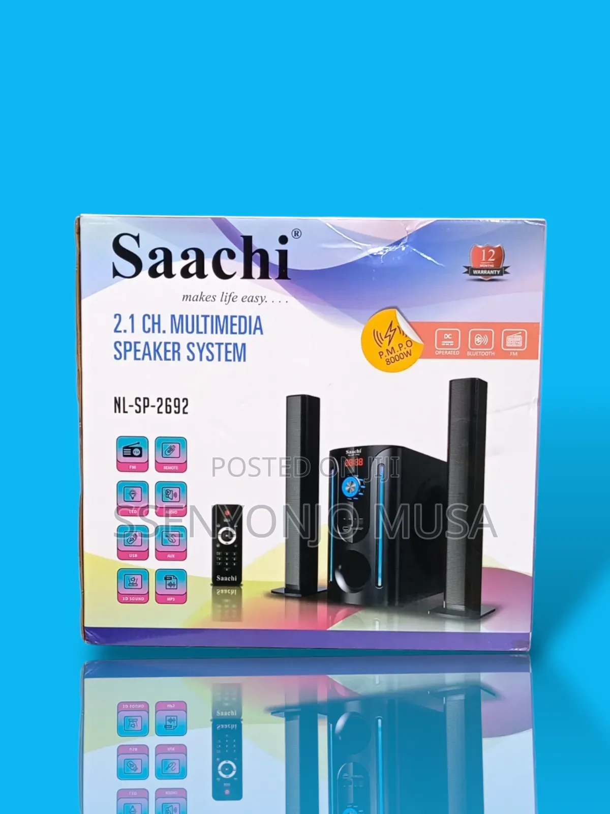 Saachi Nl-Sp-2692 2.1 Ch 60w Multimedia Speaker System With Subwoofer