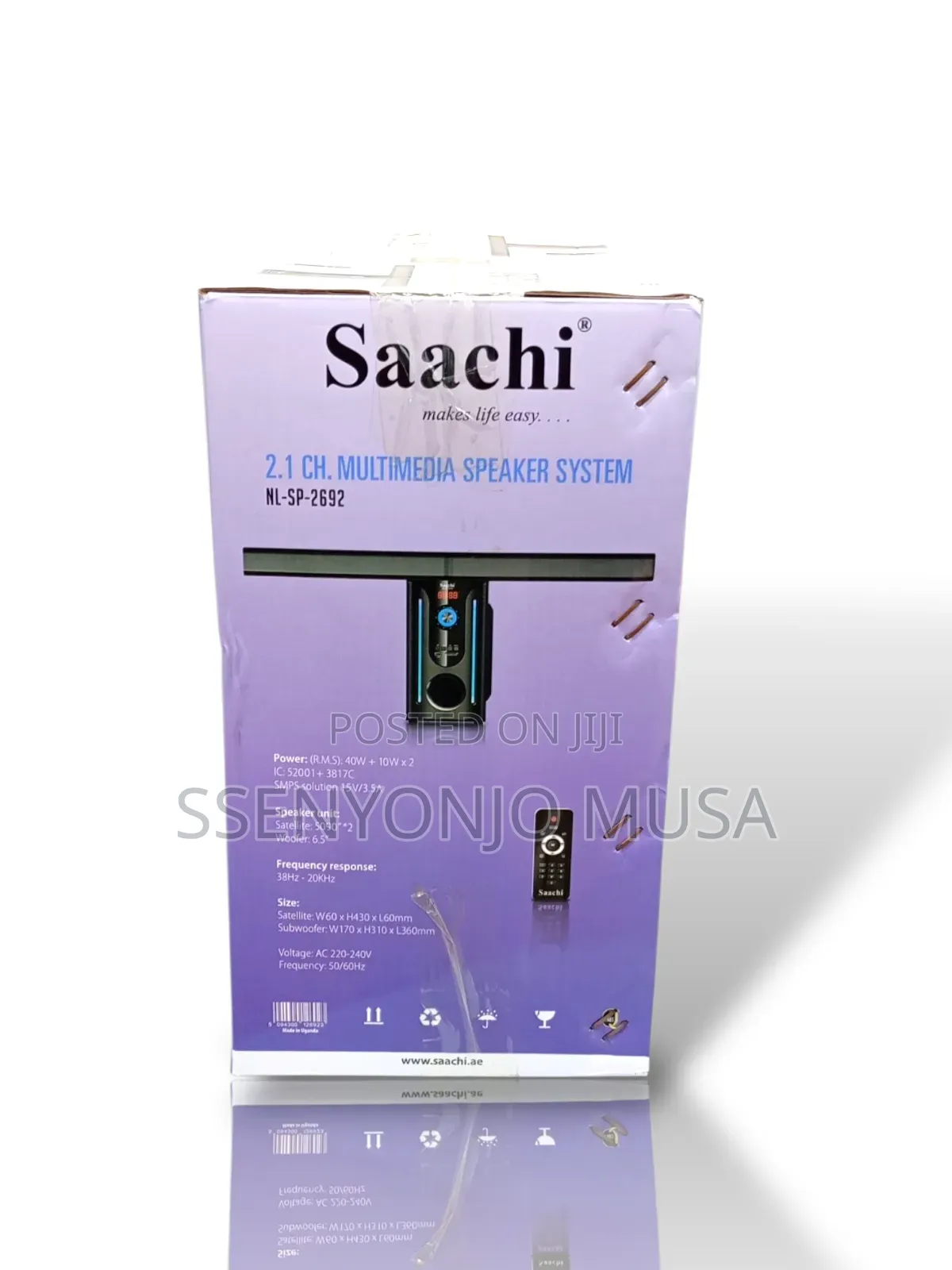 Saachi Nl-Sp-2692 2.1 Ch 60w Multimedia Speaker System With Subwoofer