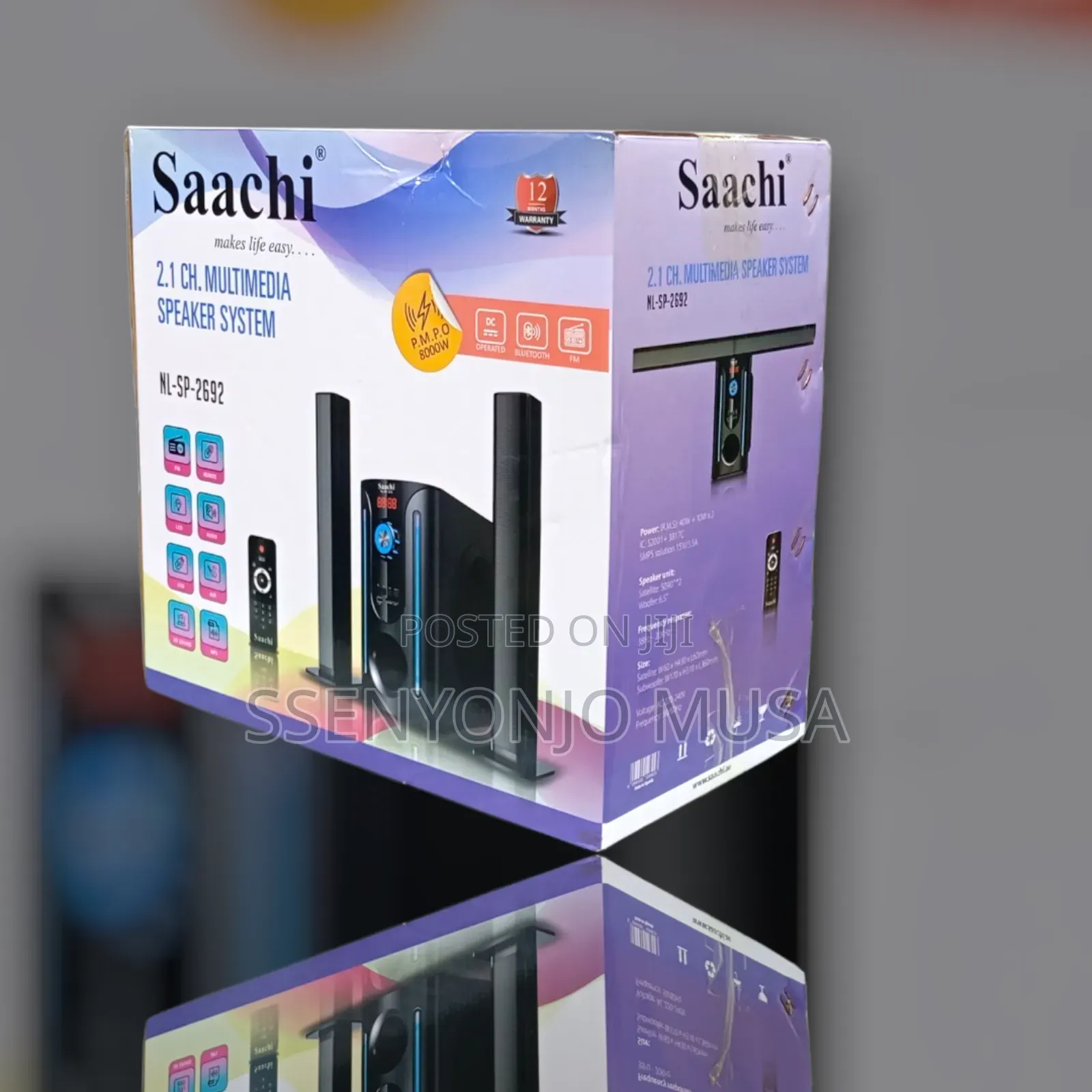 Saachi Nl-Sp-2692 2.1 Ch 60w Multimedia Speaker System With Subwoofer