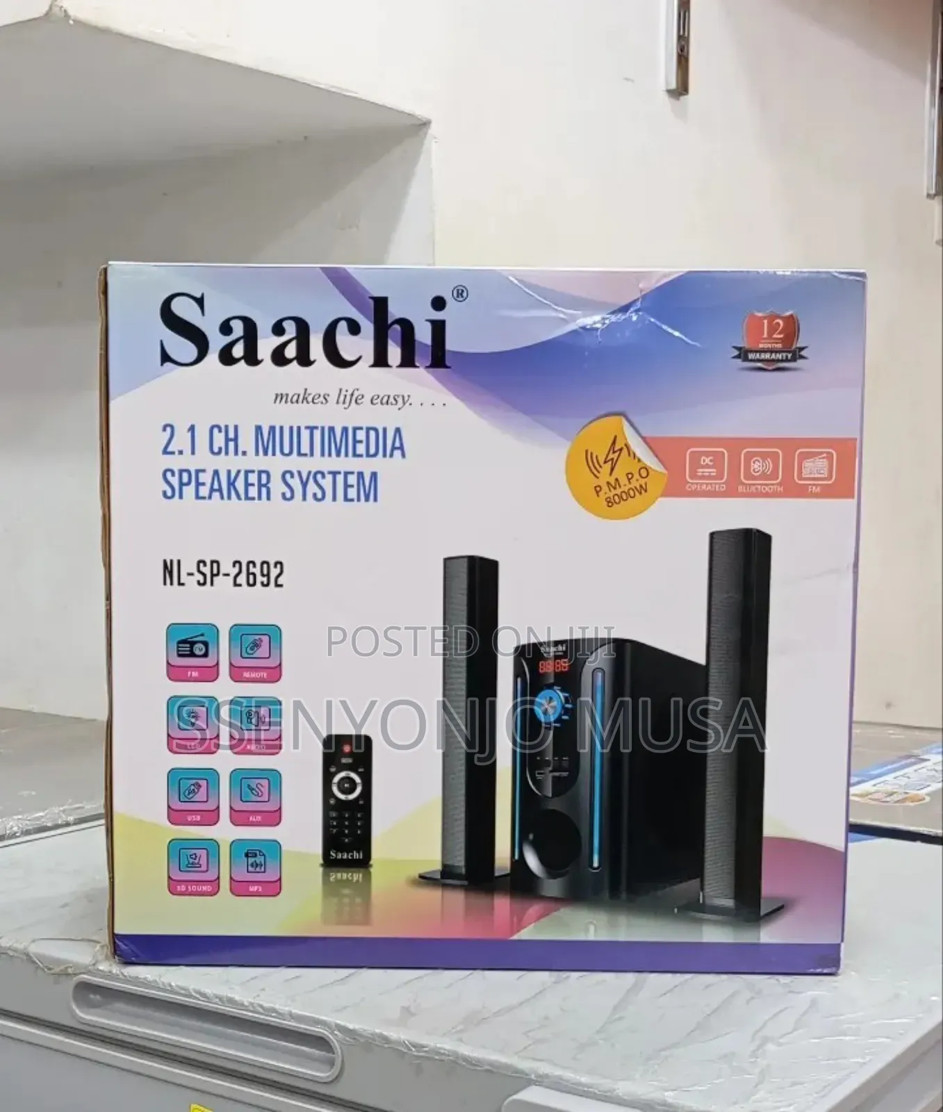 Saachi Nl-Sp-2692 2.1 Ch 60w Multimedia Speaker System With Subwoofer