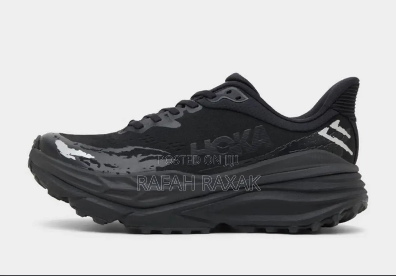 Original Black Hoka One One Stinson 7 Running Sneakers