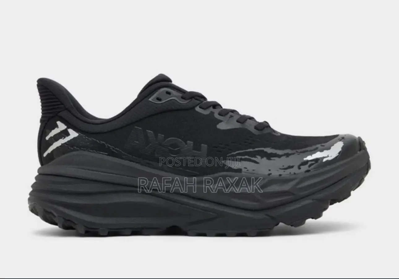 Original Black Hoka One One Stinson 7 Running Sneakers