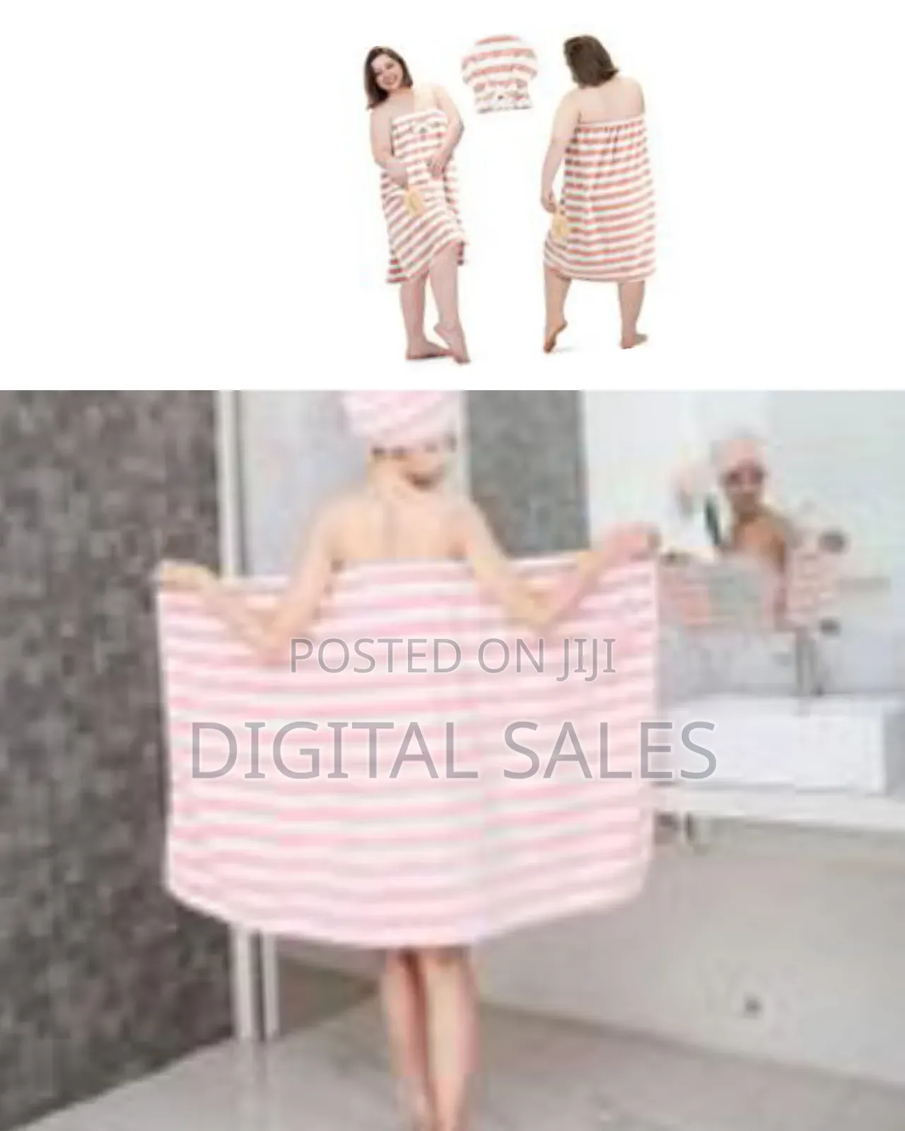 3 Piece of Body Towel Wrap With Hair Drying Towel Adjustable Shower