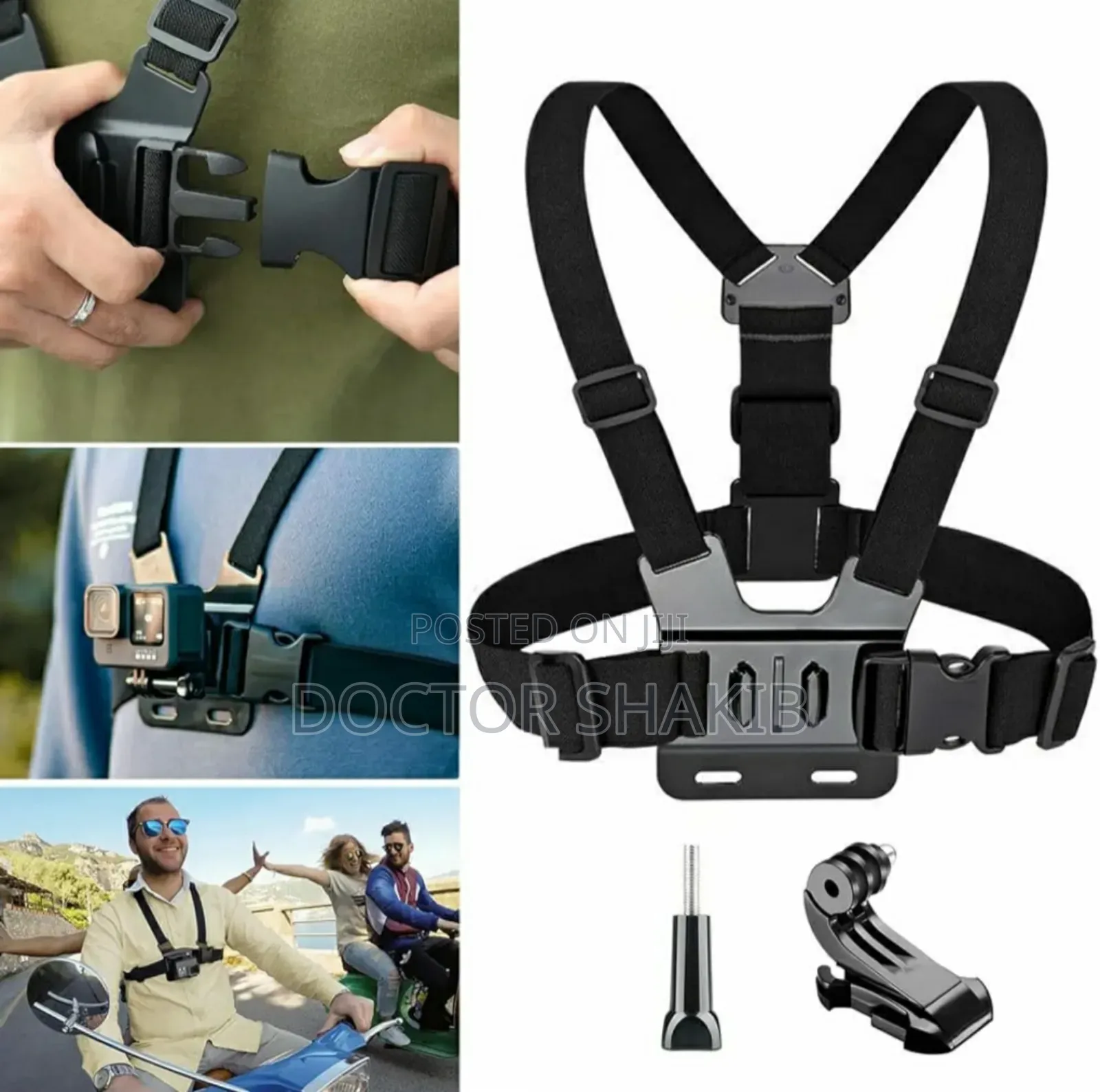Chest Harness Mount Kit Designed for Action Cameras and Mobile Phones