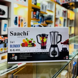 Saachi 3 In 1 Electric Blender With Plastic Stainless Jar