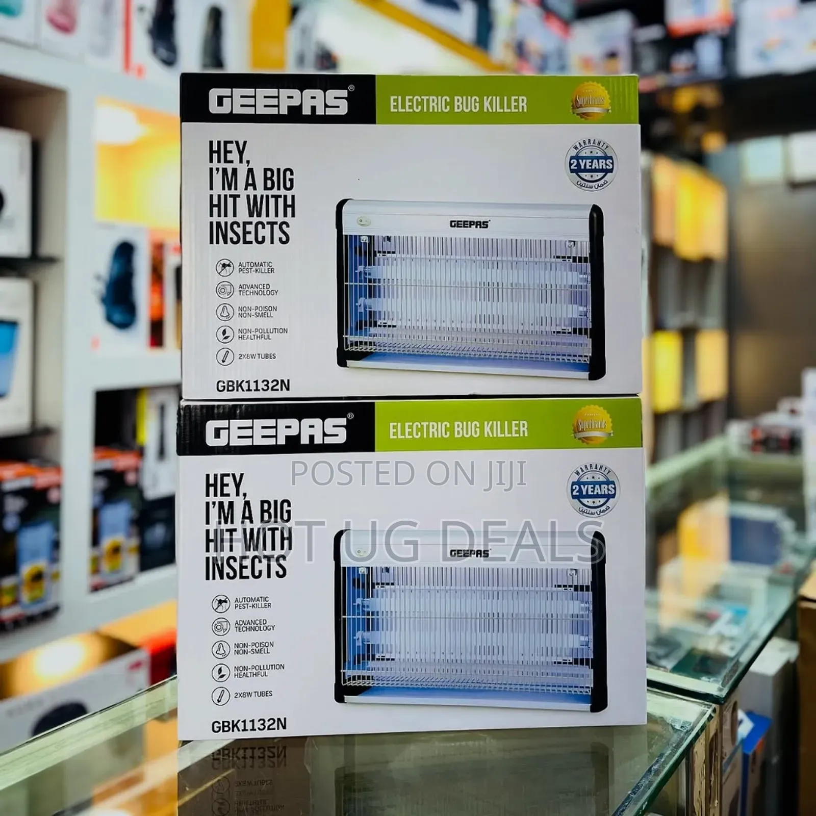 Geepas Fly And Insect Killer Lamp – Powerful Uv Light – Electric