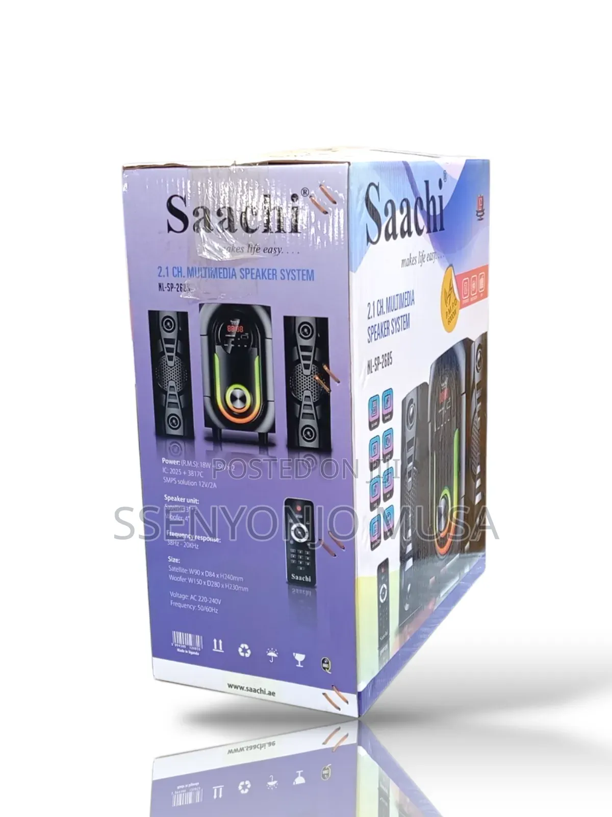 Saachi Nl-Sp-2685 2.1 Ch 28w Multimedia Speaker System With Subwoofer