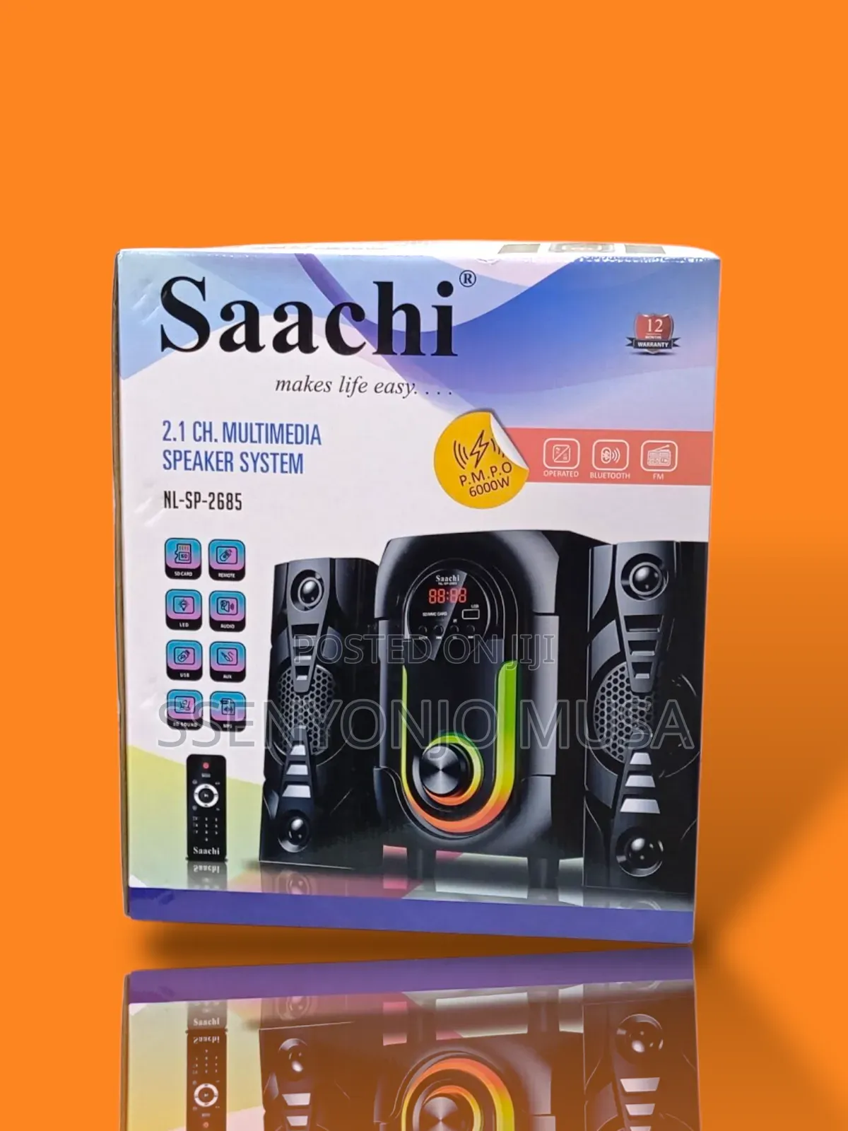Saachi Nl-Sp-2685 2.1 Ch 28w Multimedia Speaker System With Subwoofer