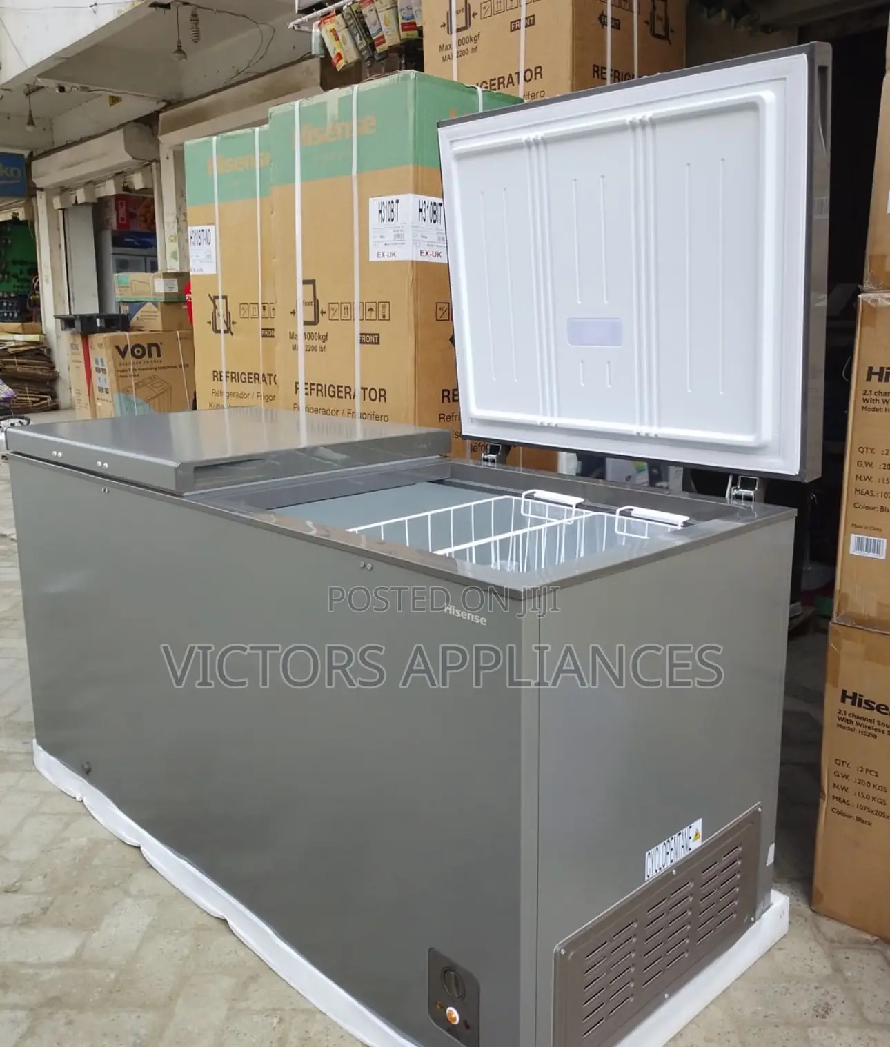 Hisense 660l Double Door Chest Freezer