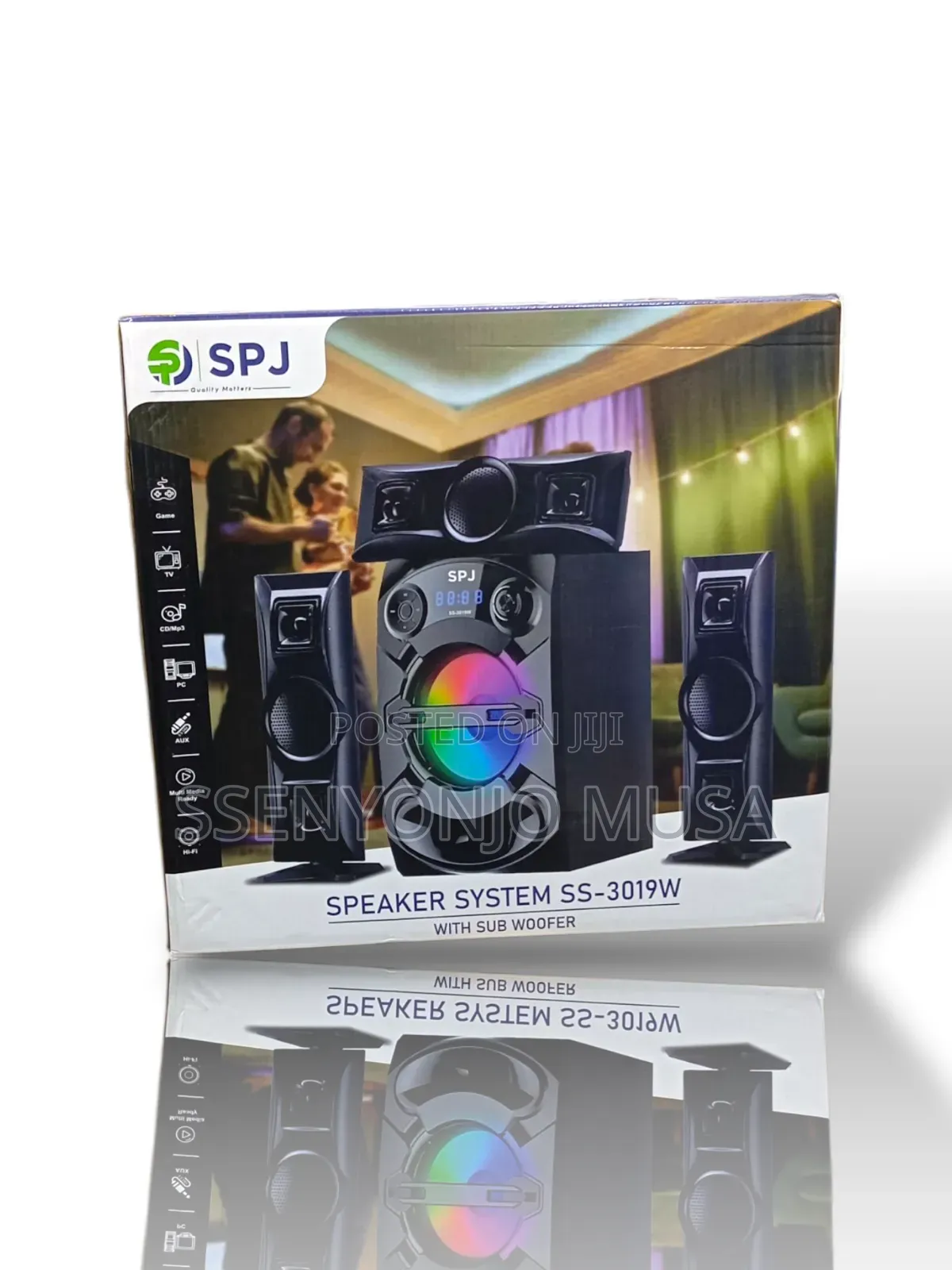 SPJ Woofer 3.1ch 30w Karaoke Speaker System With Remote Control