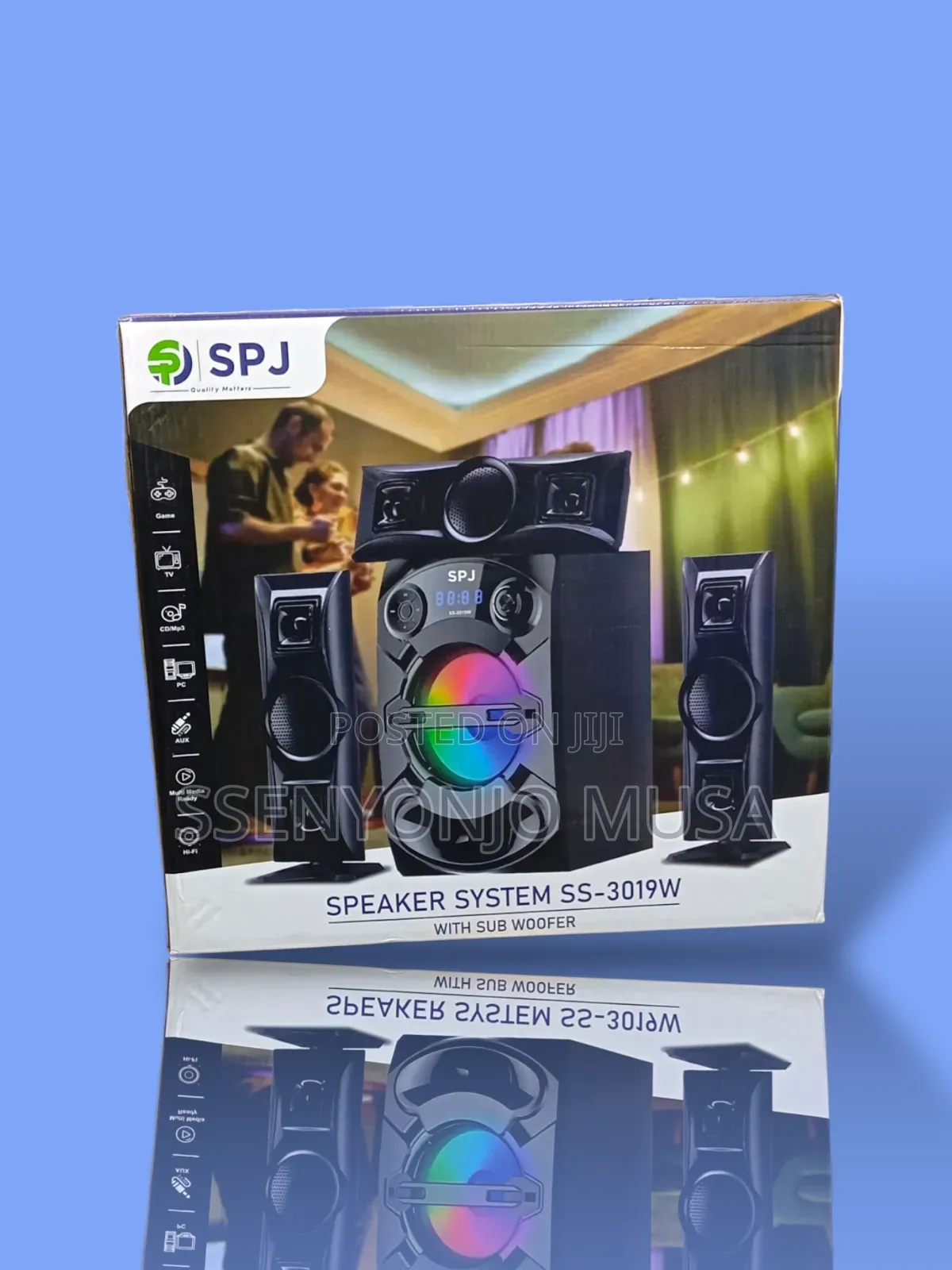 SPJ Woofer 3.1ch 30w Karaoke Speaker System With Remote Control