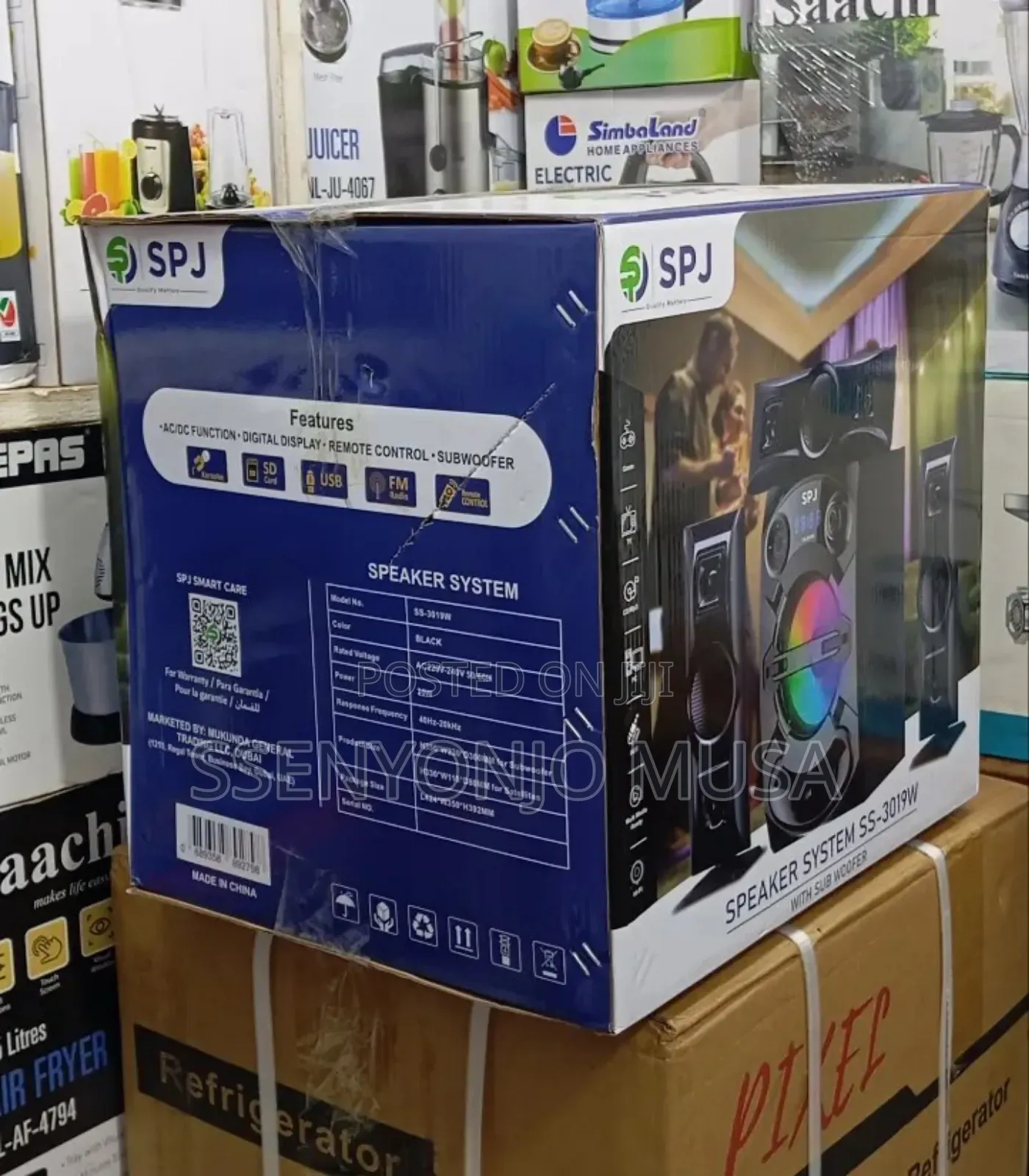 SPJ Woofer 3.1ch 30w Karaoke Speaker System With Remote Control