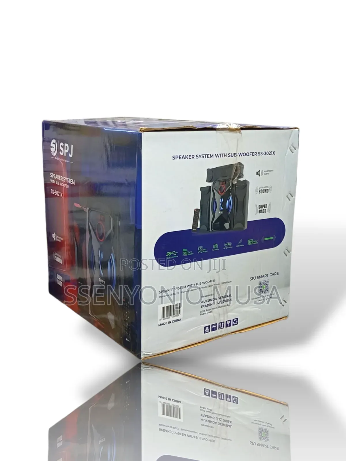 SPJ Ss-3021x 30w Bluetooth Speaker System With Subwoofer and Remote