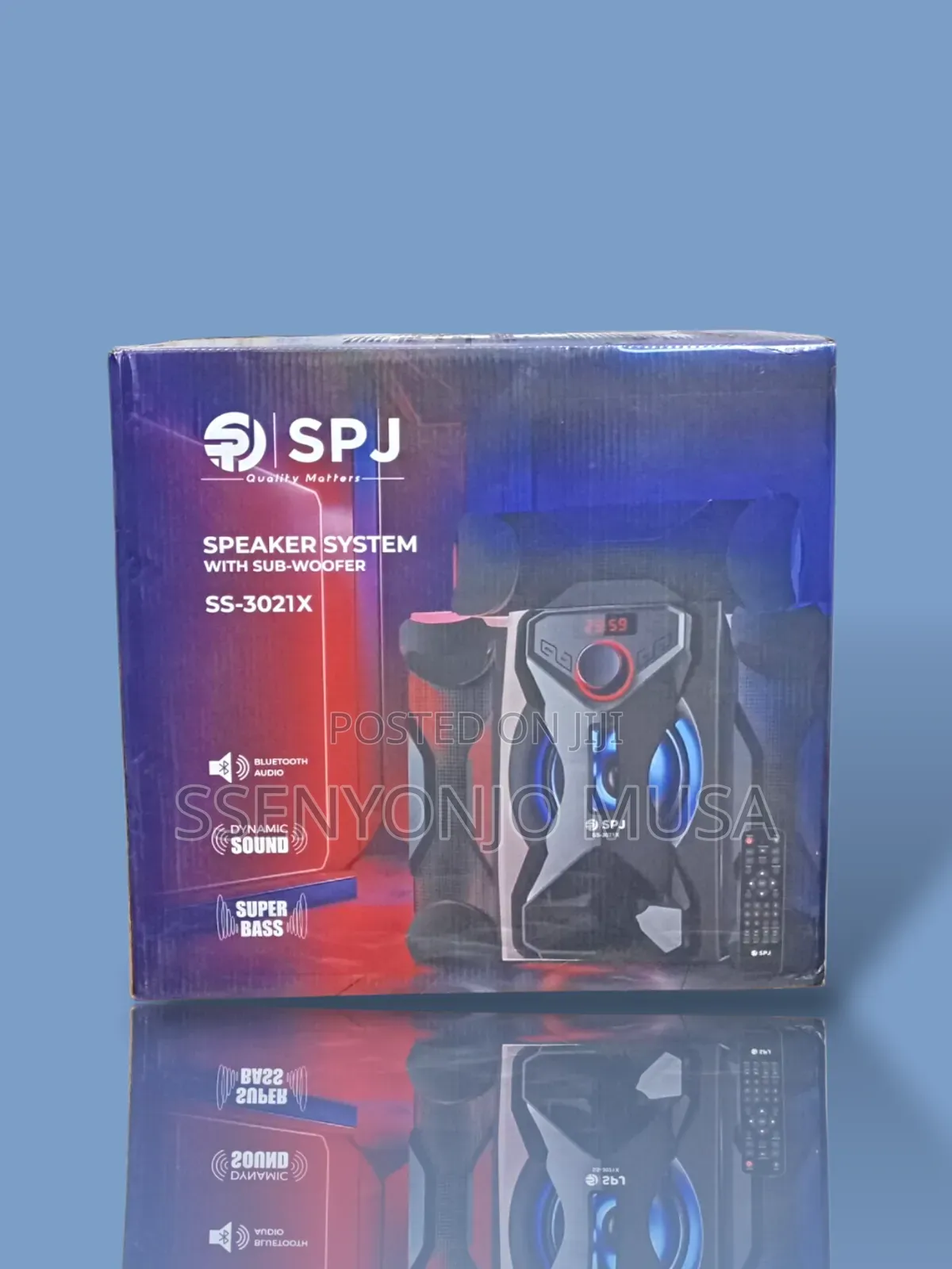 SPJ Ss-3021x 30w Bluetooth Speaker System With Subwoofer and Remote