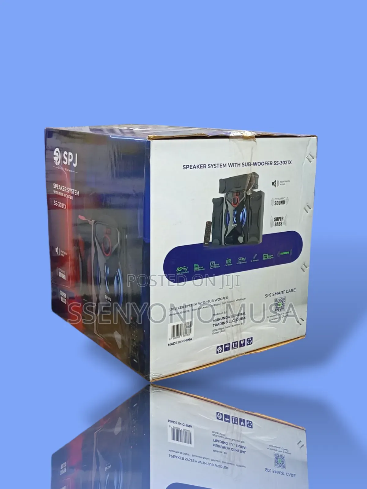 SPJ Ss-3021x 30w Bluetooth Speaker System With Subwoofer and Remote