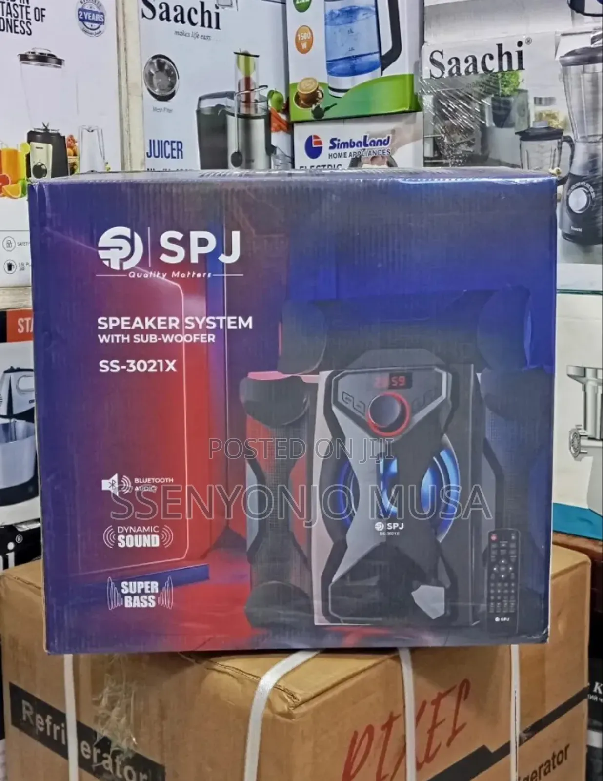 SPJ Ss-3021x 30w Bluetooth Speaker System With Subwoofer and Remote