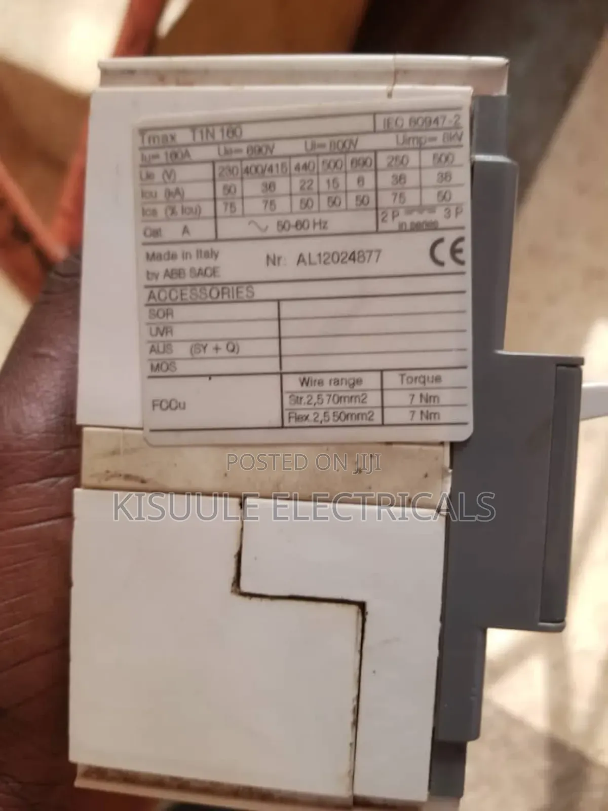 McCb Circuit Breaker 400a,63a 100a, 250a 4pole, 3pole 3phase