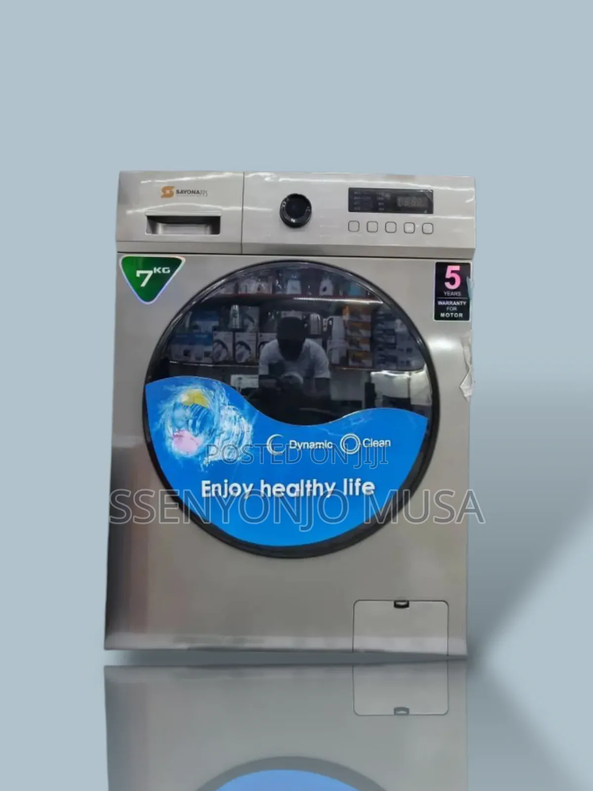 Sayona Washing Machine 7kg Automatic Front Loading - Silver