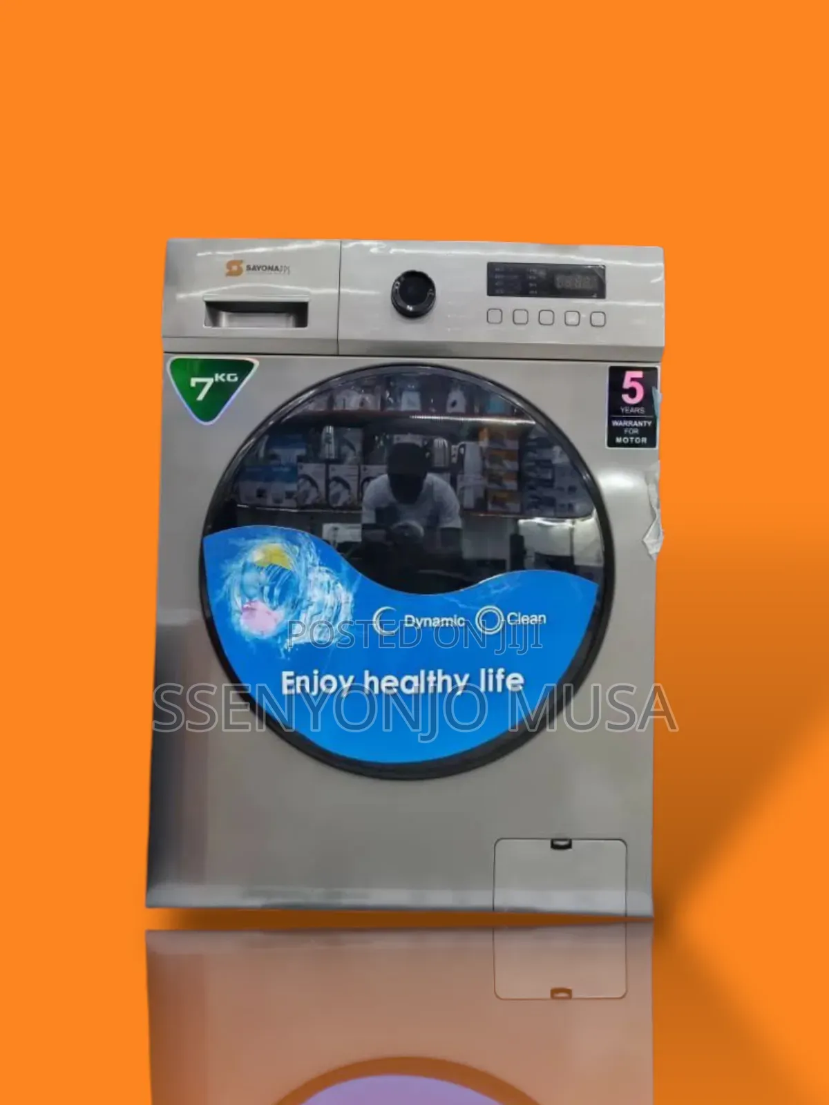 Sayona Washing Machine 7kg Automatic Front Loading - Silver
