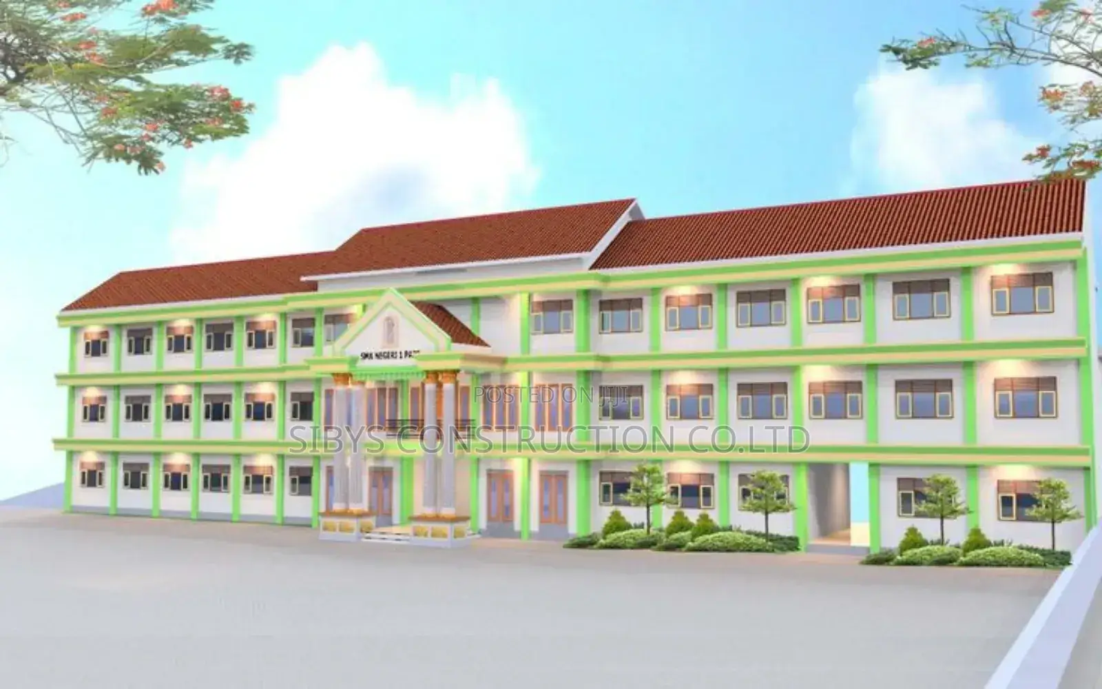Architectural Plan Secondary School Block Plan.