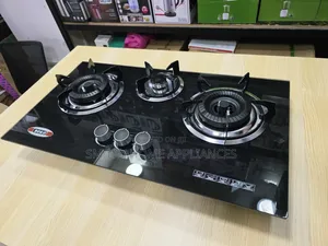 Boko Tripple Built in Glass Gas Hob Black Color