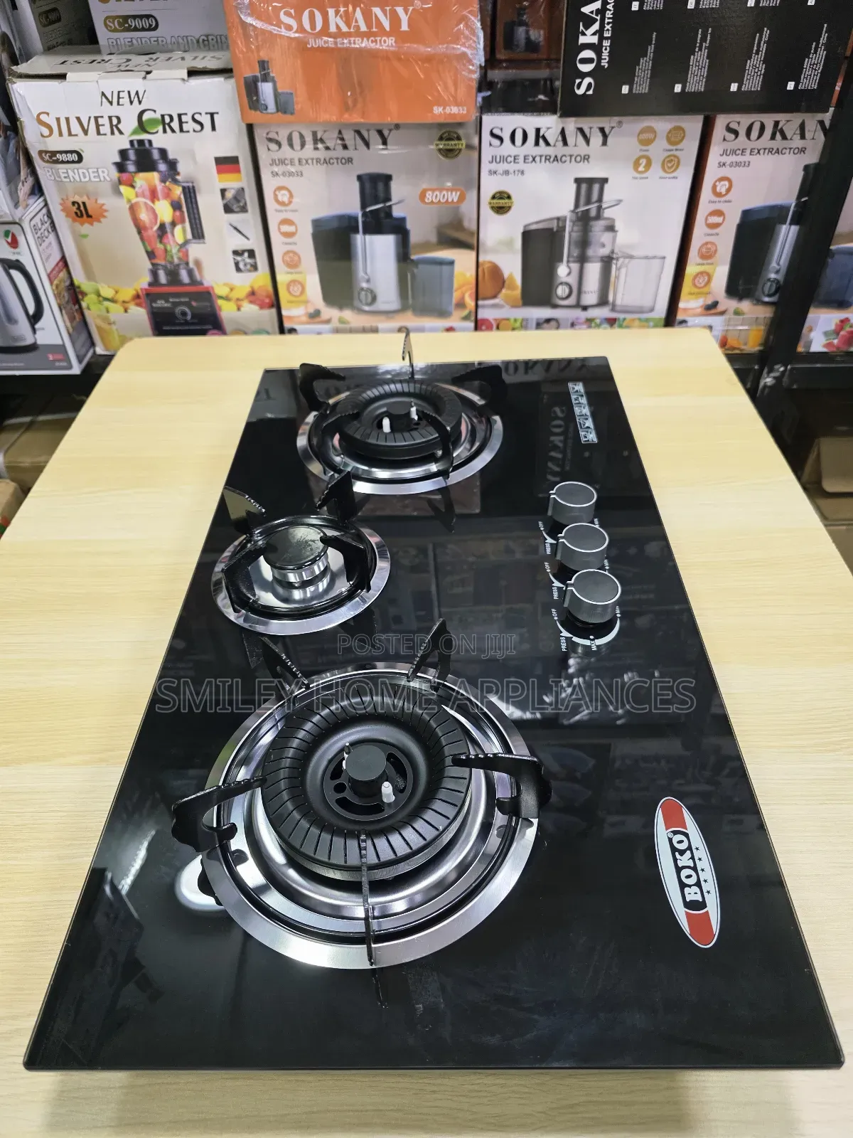 Tripple Boko Built-in Gas Glass Hob at 20% Reduced Price