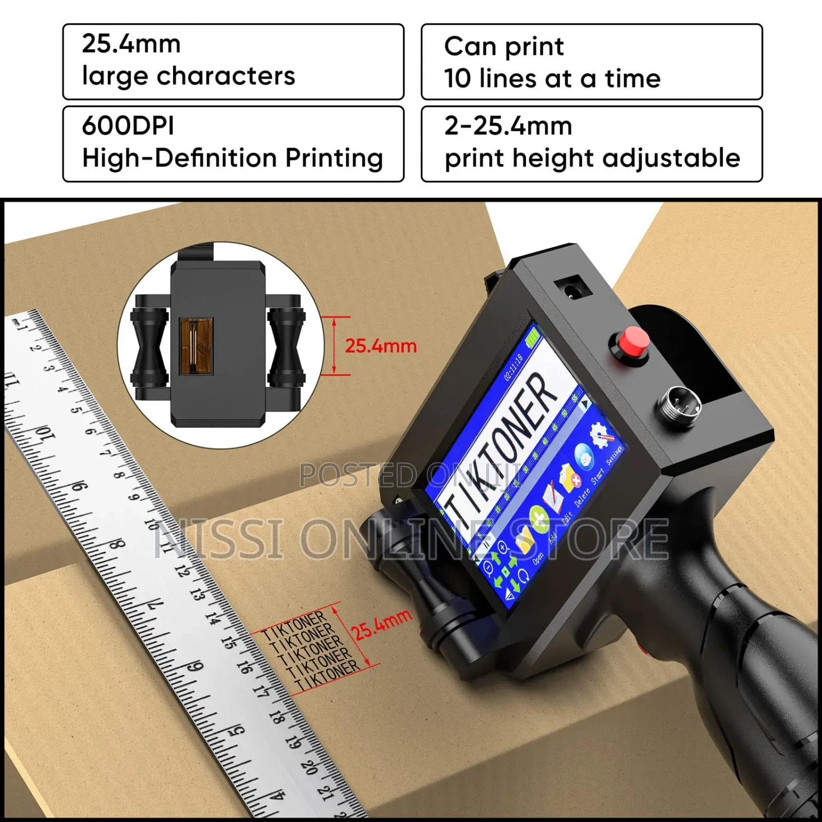 Handheld Portable Inkjet Printer