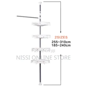 Stainless Steel Adjustable Bathroom Corner Rack