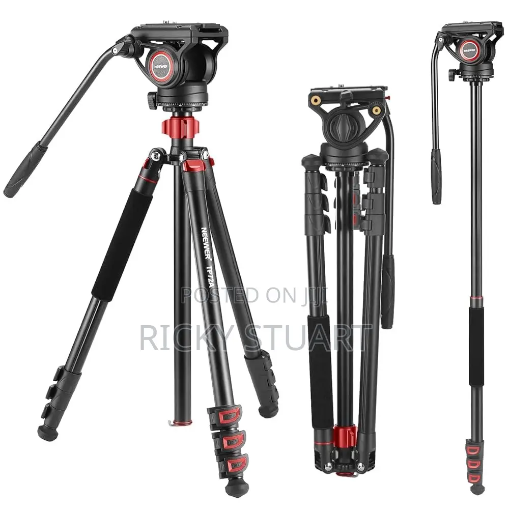 Cayer Fp2450 Fluid Head Tripod 74inche Aluminum,Camera Tripod Monopod
