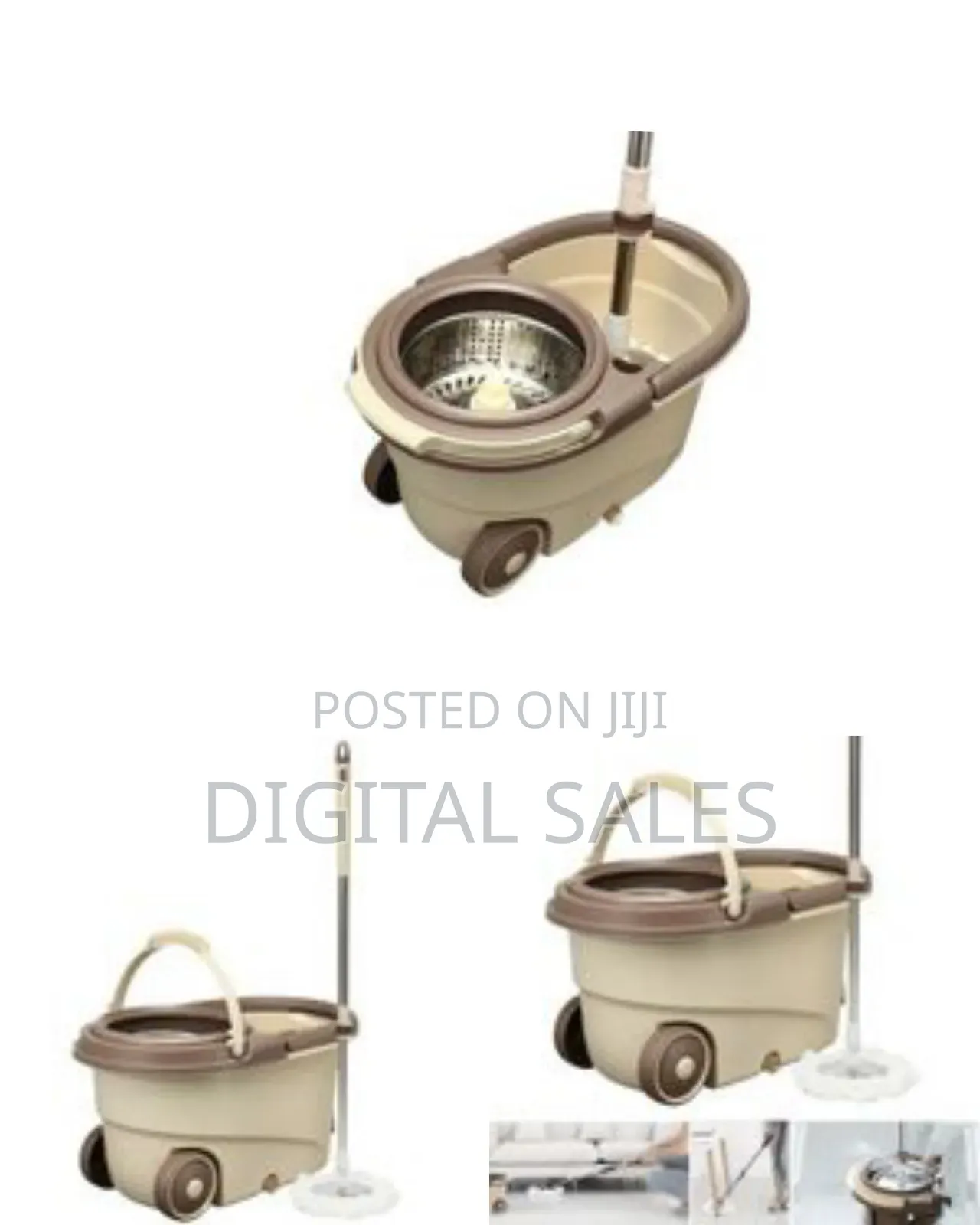 Other 360 Detachable Mop Bucket Set With Wheels Spin Head Noozle