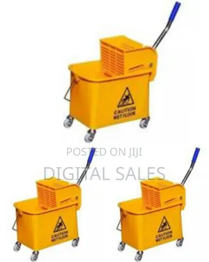 Other 32l Mop Bucket Side Press Wringer Cleaning Commercial Mop