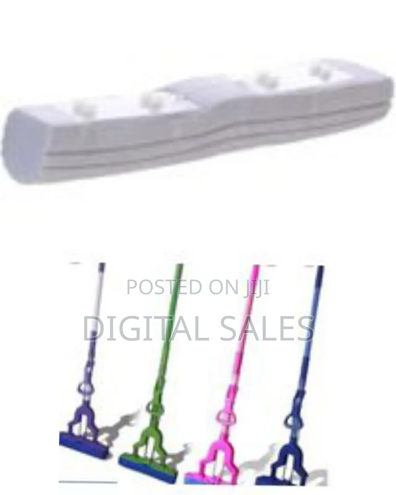 27 Cm Pva Flat Sponge Mop for Floor Cleaning, Stainless Steel Butterfl