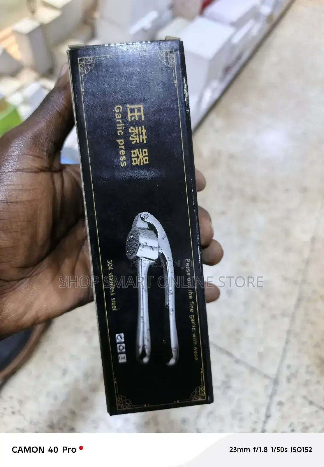 Stainless Steel Garlic Press Garlic Press