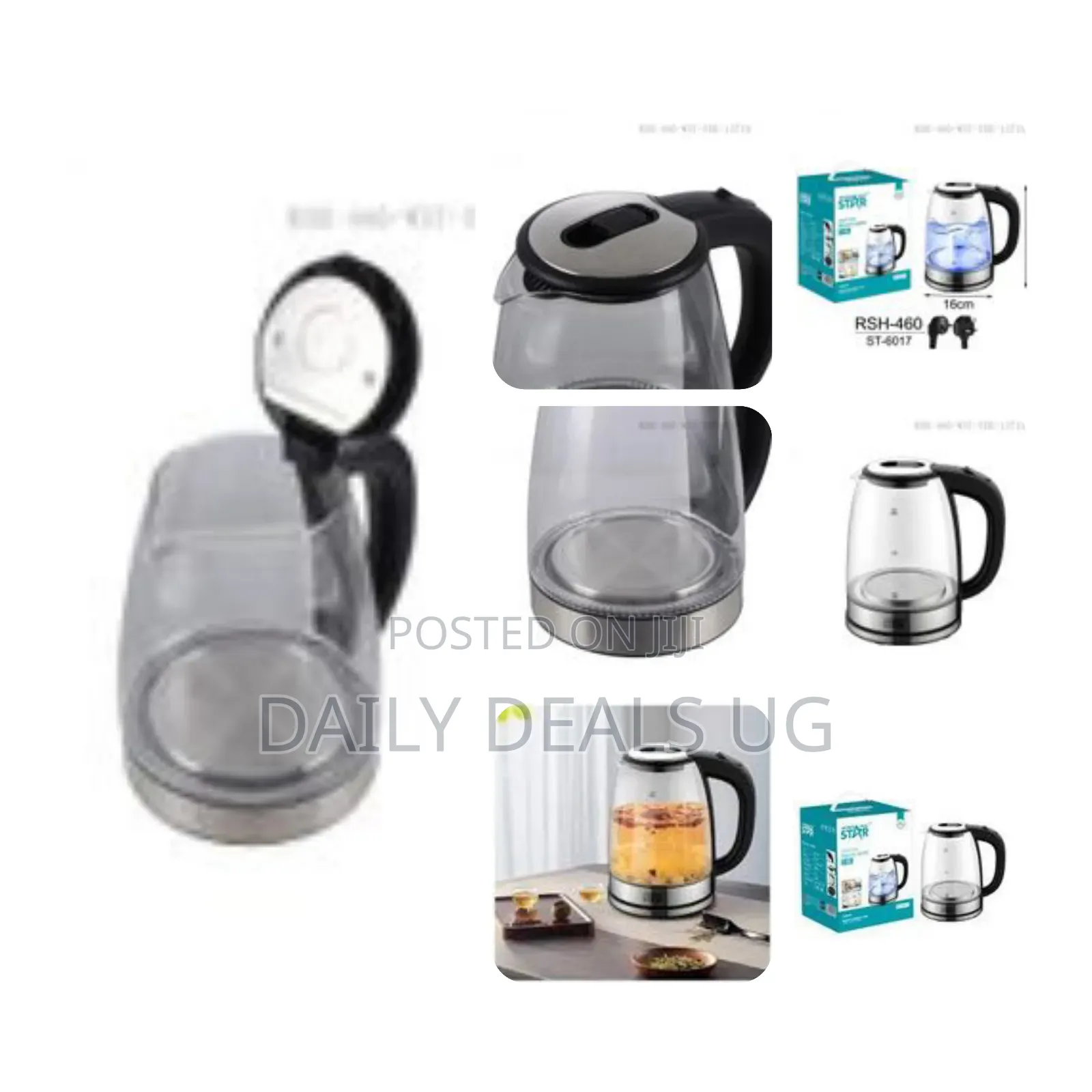 Winningstar 1.8l Ss201 High Borosilicate Glass Electric Kettle