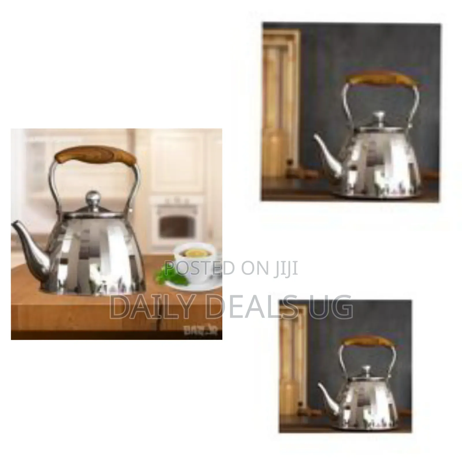 3 Litre Stove Pot Stainless Steel Whistling Kettle With Fine Strainer