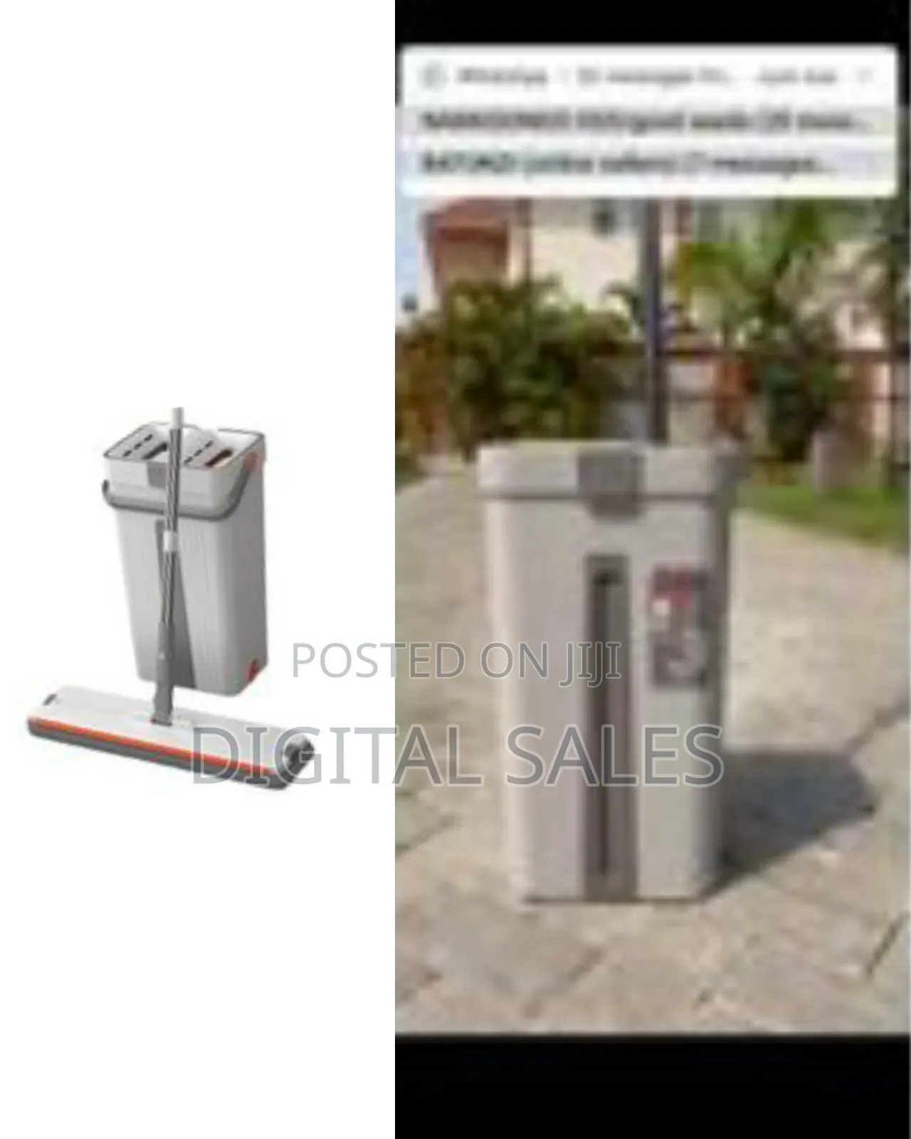 Hands-Free Microfiber Flat Mop With Bucket Floor Mop Pressure Free