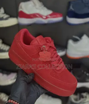 Original Red Nike Air Force 1 Sneakers