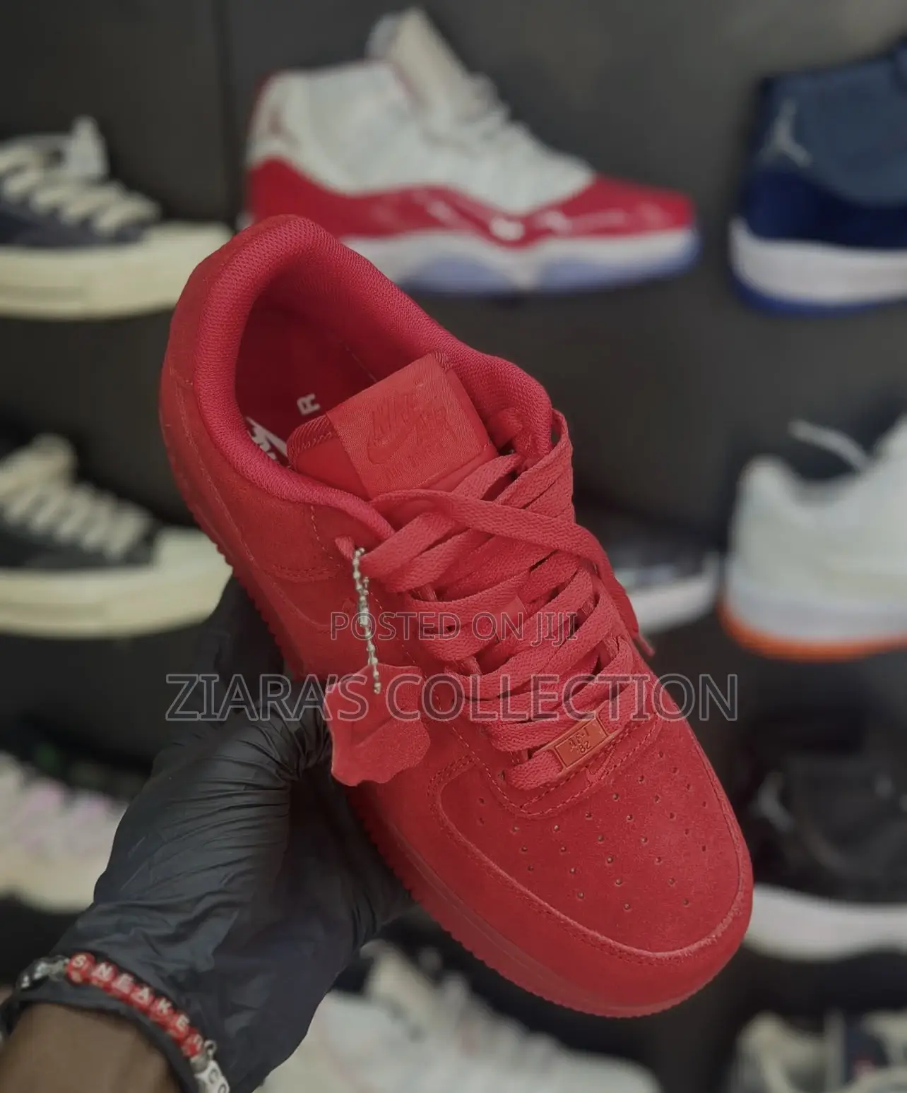 Original Red Nike Air Force 1 Sneakers