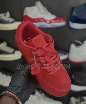 Original Red Nike Air Force 1 Sneakers