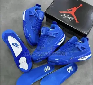 Original Nike Air Jordan 4 Og X Nigel Sylvester Brick Blue Sneakers