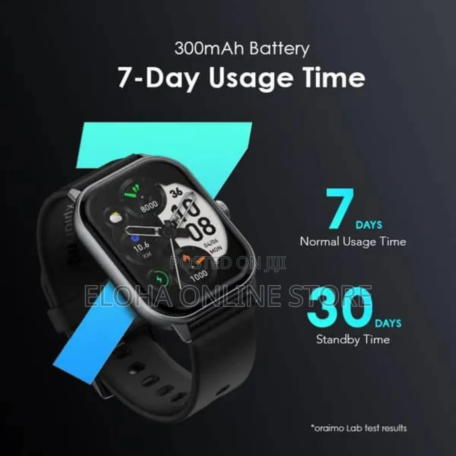 Oraimo Watch 5 Lite 2.01" Hd Ip68 Smart Watch