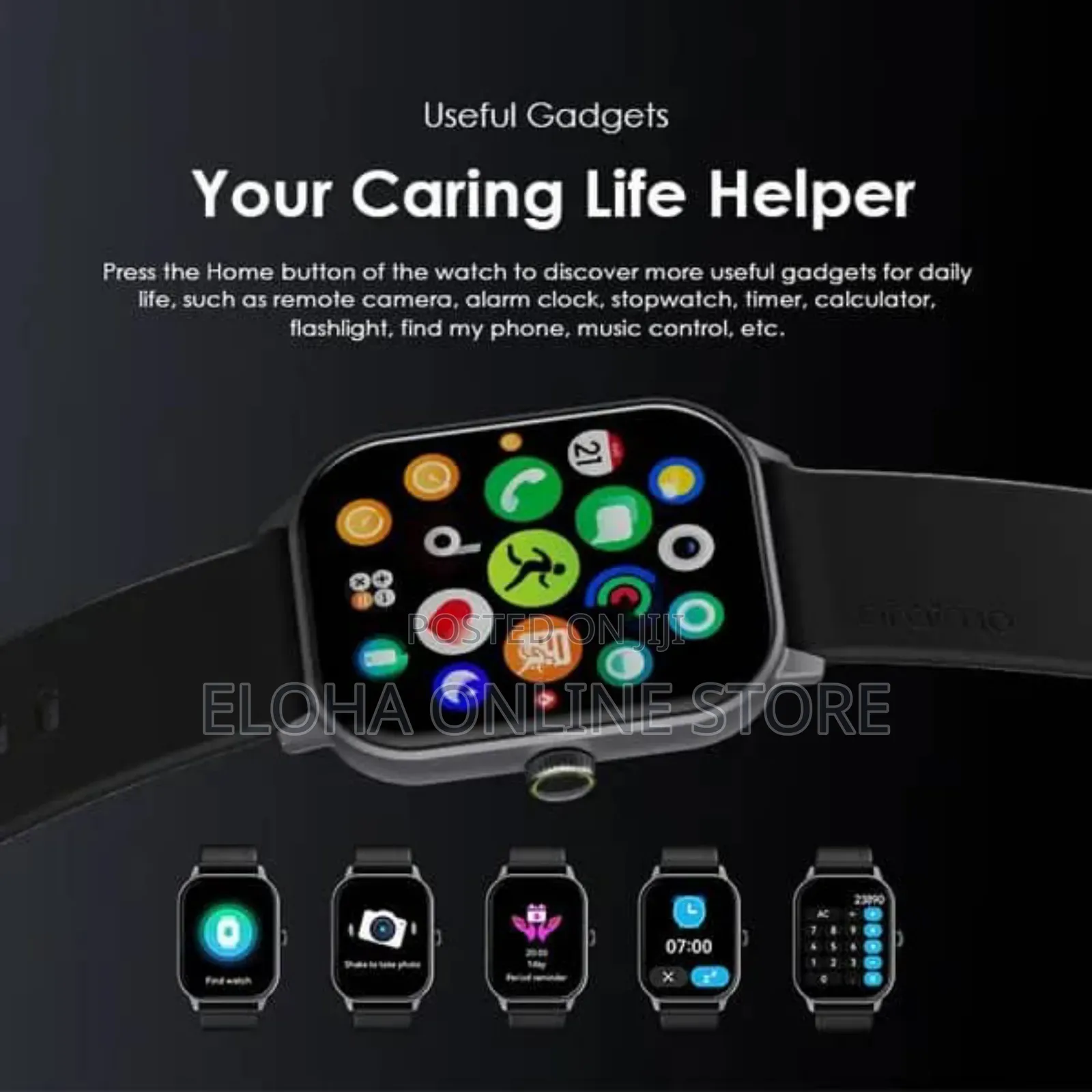 Oraimo Watch 5 Lite 2.01" Hd Ip68 Smart Watch